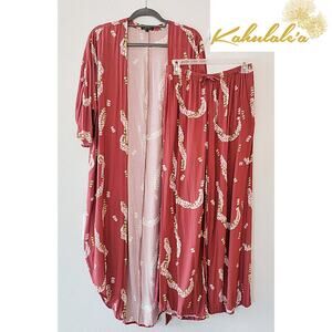 LIKE NEW Kahulale'a Women's SET - (Top MEDIUM) (Pant LARGE)